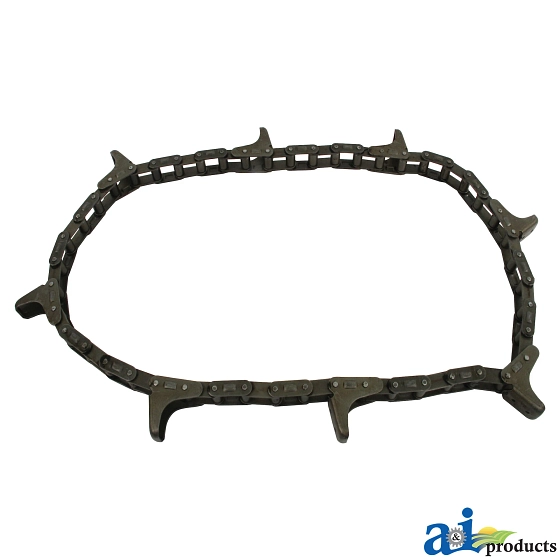 Chrome Pin Gatherer Chain, 48 Links, 8 Paddle Size
